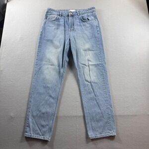 ASOS DESIGN Jeans Mens 32x32 (Fit 32x28) Light Wash Blue Regular Straight Denim